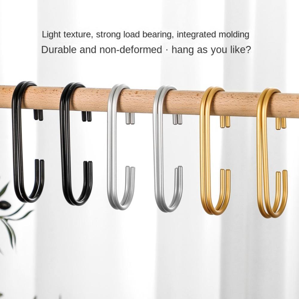 Double C-hook C-Shape Hook Hanging Closet Organizer New Clothes Bag Hanger Home black-1pc
Double C-hook C-Shape Hook Hanging Closet Organizer New Clothes Bag Hanger Home black-1pc