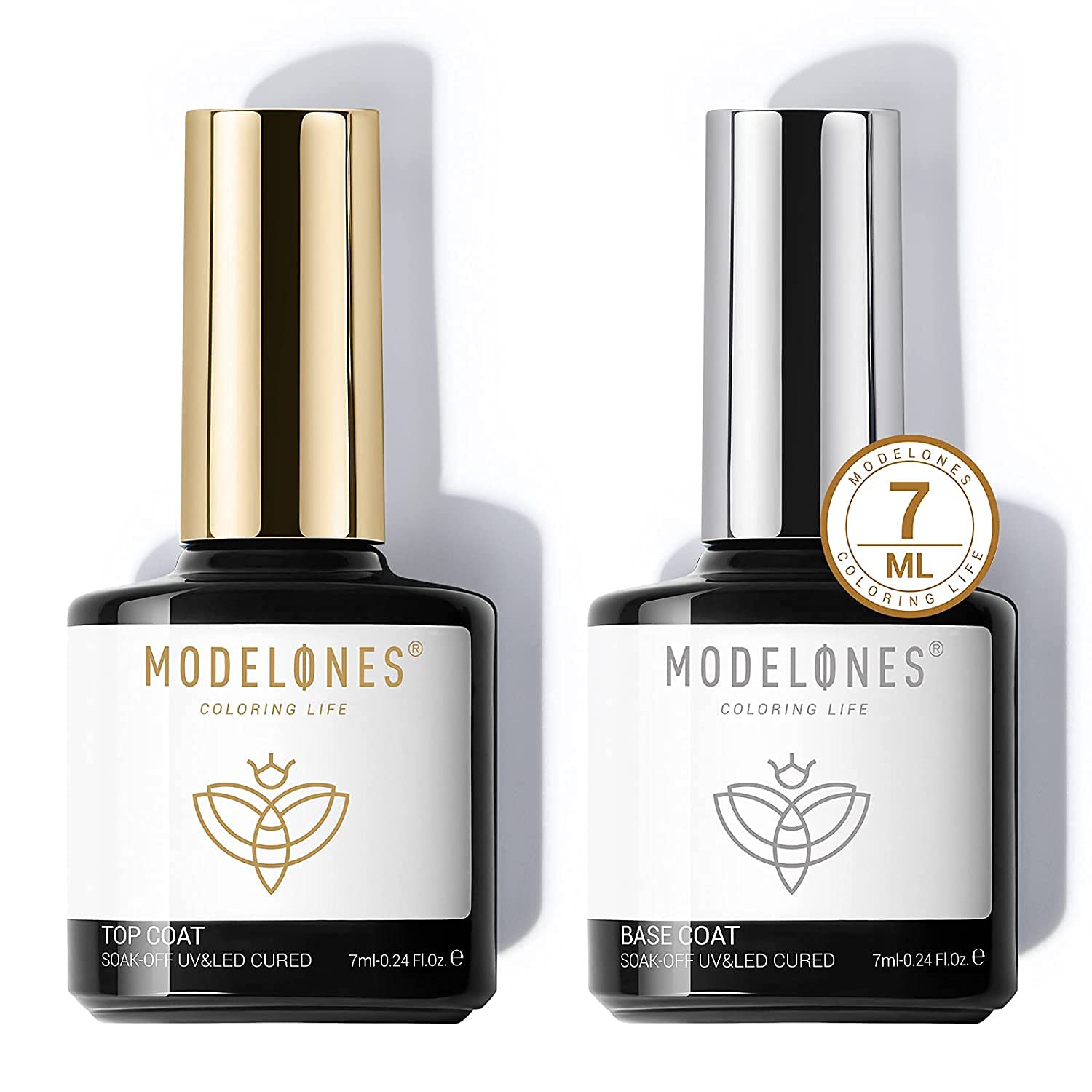 Modelones Gel Nail Top Coat Kit Base Coat Top Coat Set UV LED Compatible Quick Dry & 7ml2
Modelones Gel Nail Top Coat Kit Base Coat Top Coat Set UV LED Compatible Quick Dry & 7ml2