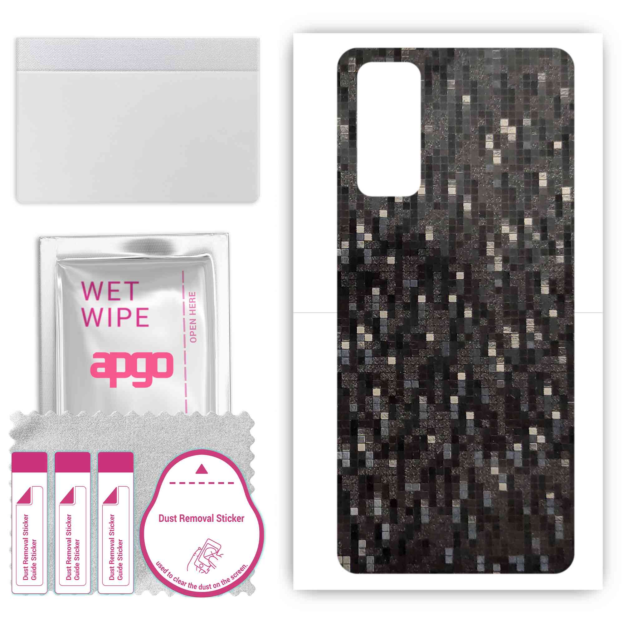 apgo Protective Skin Sticker for the back compatible with Honor 30, Wrap Film, Foil, Vinyl - Pattern Carbon Black Pixel
apgo Protective Skin Sticker for the back compatible with Honor 30, Wrap Film, Foil, Vinyl - Pattern Carbon Black Pixel