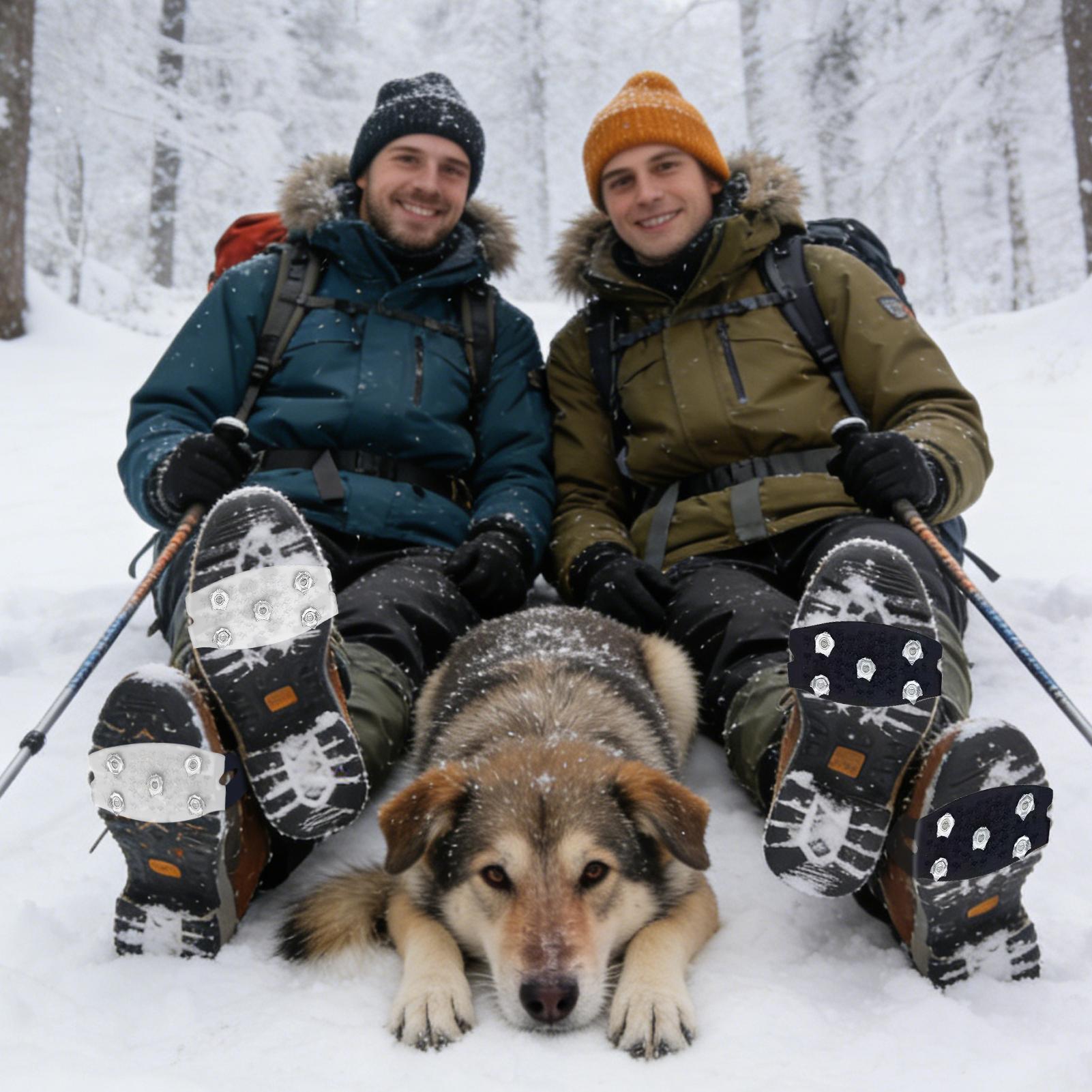 Outdoor Winter Hiking Climbing Snow Spikes Crampons Cleats Chain Claws Grips Boots Cover Ice Gripper Spike for Shoes Anti White
Outdoor Winter Hiking Climbing Snow Spikes Crampons Cleats Chain Claws Grips Boots Cover Ice Gripper Spike for Shoes Anti White