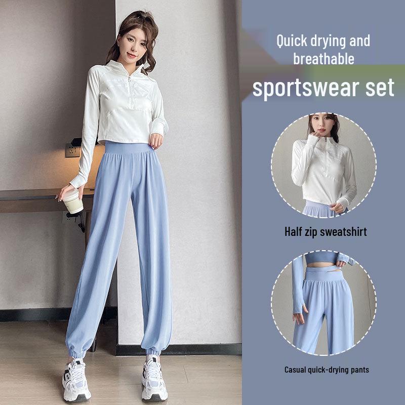 Women s Quick-Dry Sports Suit: Fashionable Loose Fitness Outfit for Running, Yoga, and Climbing - Spring & Autumn Edition M (Bust/Waist Reference)
Women s Quick-Dry Sports Suit: Fashionable Loose Fitness Outfit for Running, Yoga, and Climbing - Spring & Autumn Edition M (Bust/Waist Reference)