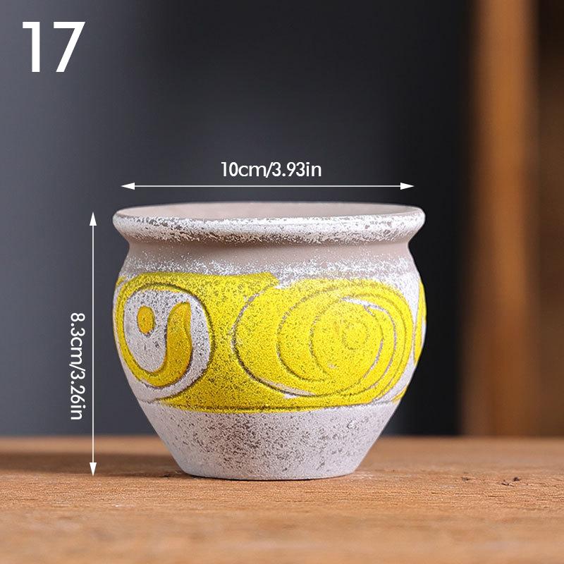 Creative Succulent Flower Pots Coarse Pottery Ceramic Retro Hand Painted Flesh Planter Flower Pots Home Garden Office Decor
Creative Succulent Flower Pots Coarse Pottery Ceramic Retro Hand Painted Flesh Planter Flower Pots Home Garden Office Decor