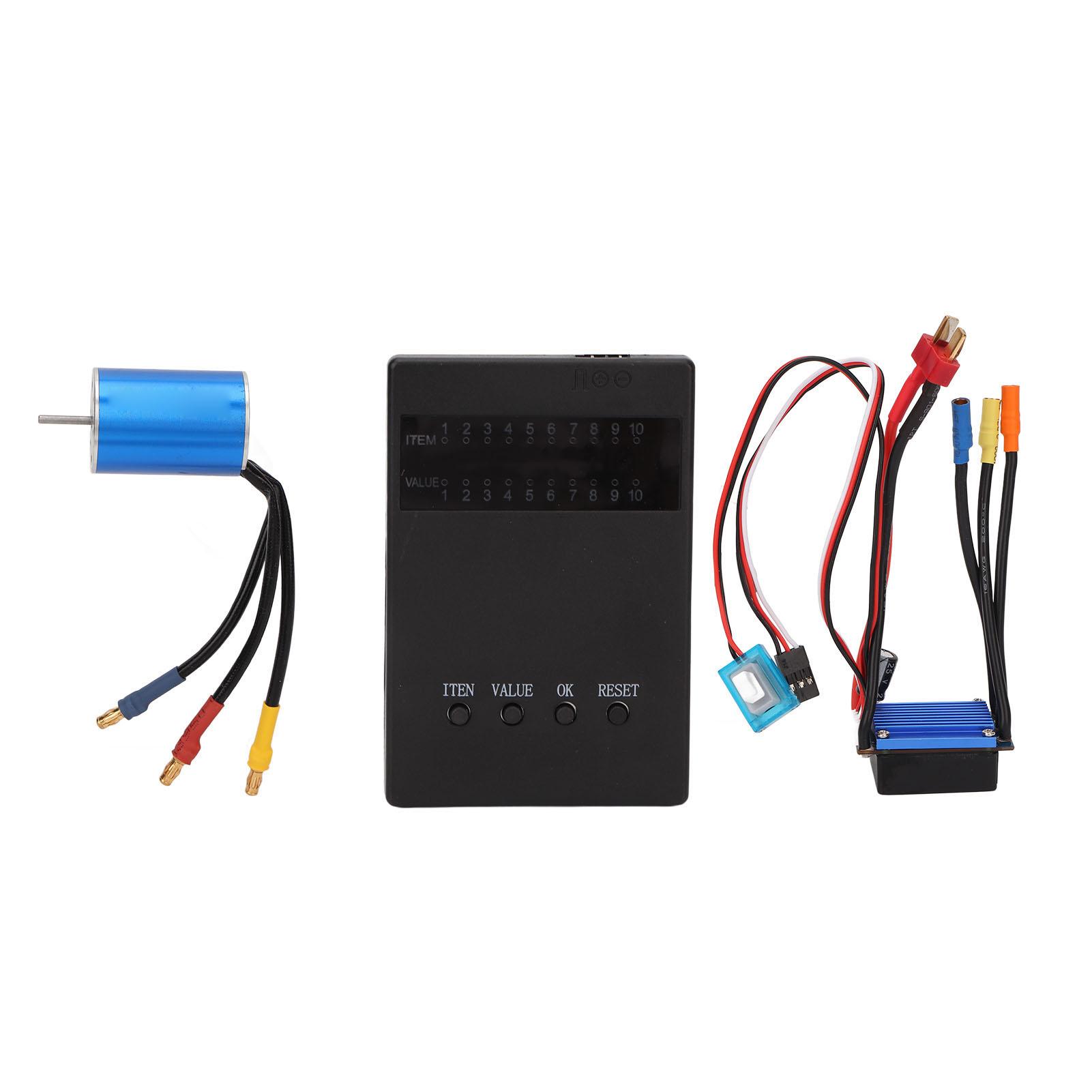 2435 3300KV Безколекторний двигун 25A Безколекторний ESC Карта програмування Комбо Набір для 1/16 1/18 Радіокерованої машини
2435 3300KV Безколекторний двигун 25A Безколекторний ESC Карта програмування Комбо Набір для 1/16 1/18 Радіокерованої машини