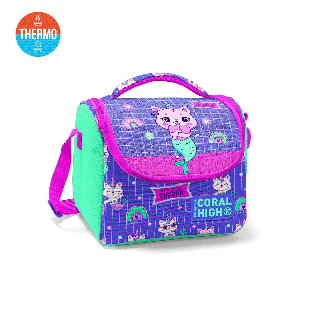 Термобокс для завтрака Coral High Kids Water Green Lavender с рисунком кота и единорога 11860
Термобокс для завтрака Coral High Kids Water Green Lavender с рисунком кота и единорога 11860