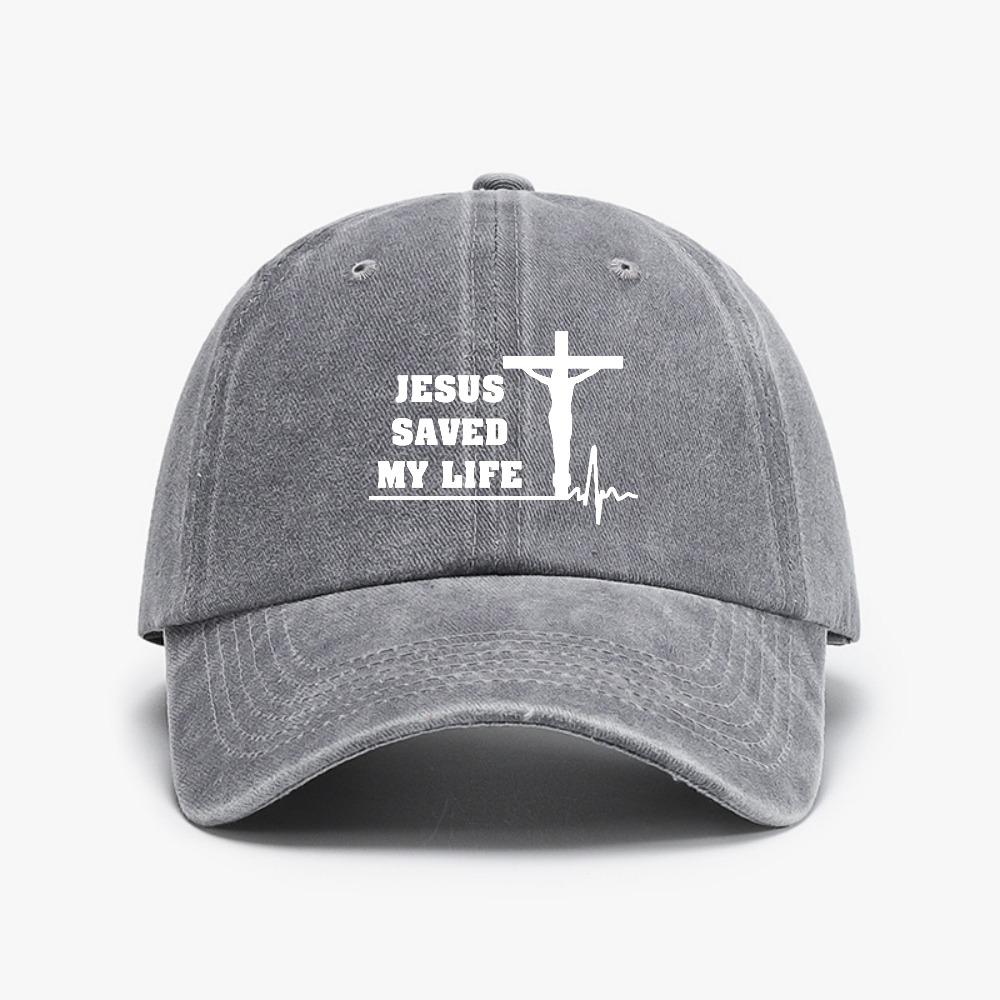 Jesus Saved My Life Hat Christian Washed Denim Baseball Cap Fashion Casual Unisex Women Adjustable Snapback Hats bone Adjustable
Jesus Saved My Life Hat Christian Washed Denim Baseball Cap Fashion Casual Unisex Women Adjustable Snapback Hats bone Adjustable