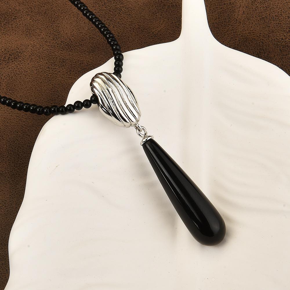 Contemporary Onyx Black Pearl Necklace With Exquisite Gemstone Inlays And Geometry
Contemporary Onyx Black Pearl Necklace With Exquisite Gemstone Inlays And Geometry