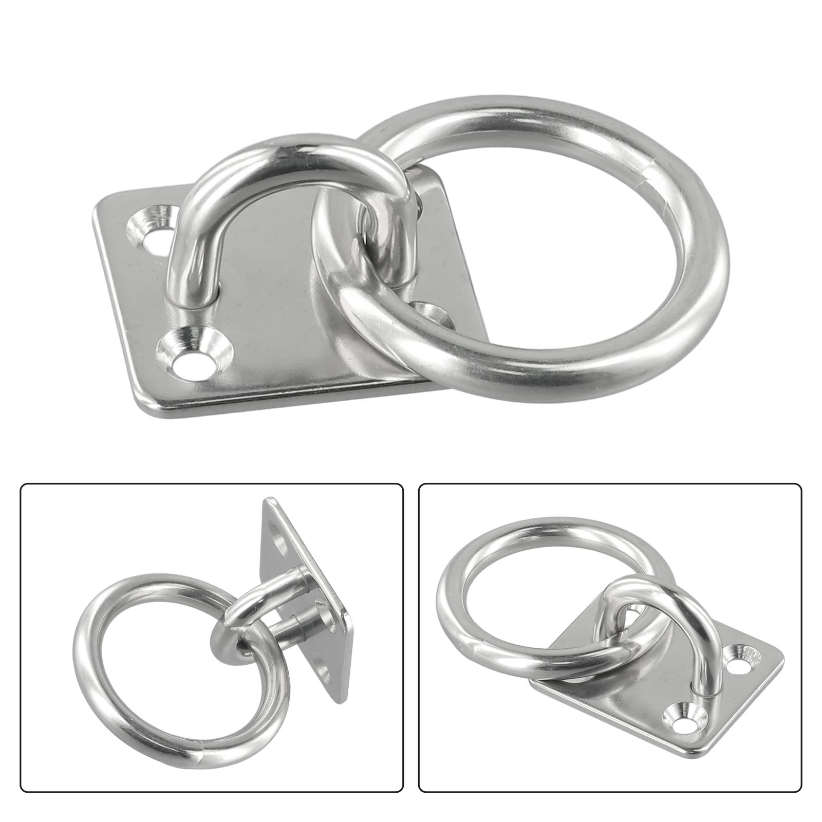 6mm Stainless Steel Marine Eye Plate With Ring (Lashing Tie Down Boat Yacht) Oval Eye Board Marine Deck Buckle Staple Boat Shade
6mm Stainless Steel Marine Eye Plate With Ring (Lashing Tie Down Boat Yacht) Oval Eye Board Marine Deck Buckle Staple Boat Shade
