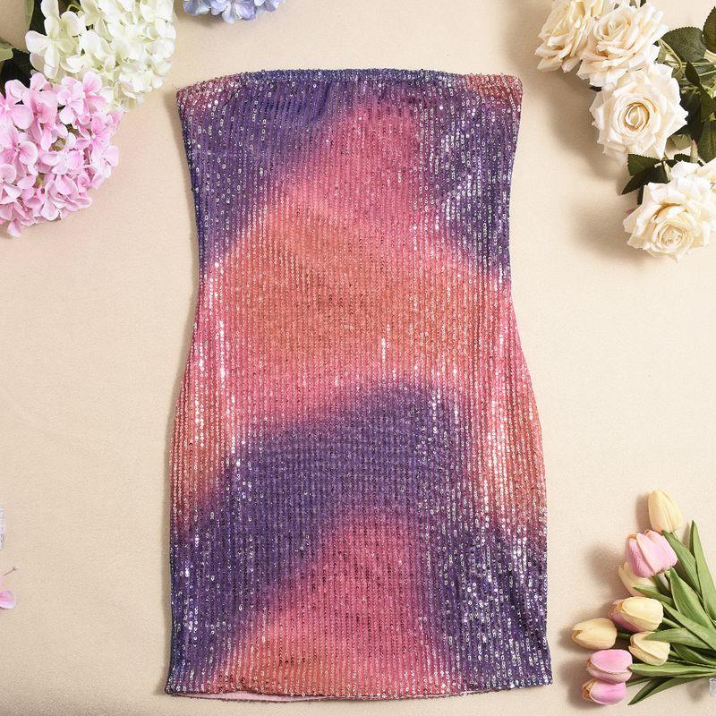 Sexy Woman Sexy Tube Top Women s Clothing Sexy 51339 Double-Layer Cover Hollow Backless Sequin One-Step Skirt Purple(Show figure goddess can choose) L
Sexy Woman Sexy Tube Top Women s Clothing Sexy 51339 Double-Layer Cover Hollow Backless Sequin One-Step Skirt Purple(Show figure goddess can choose) L