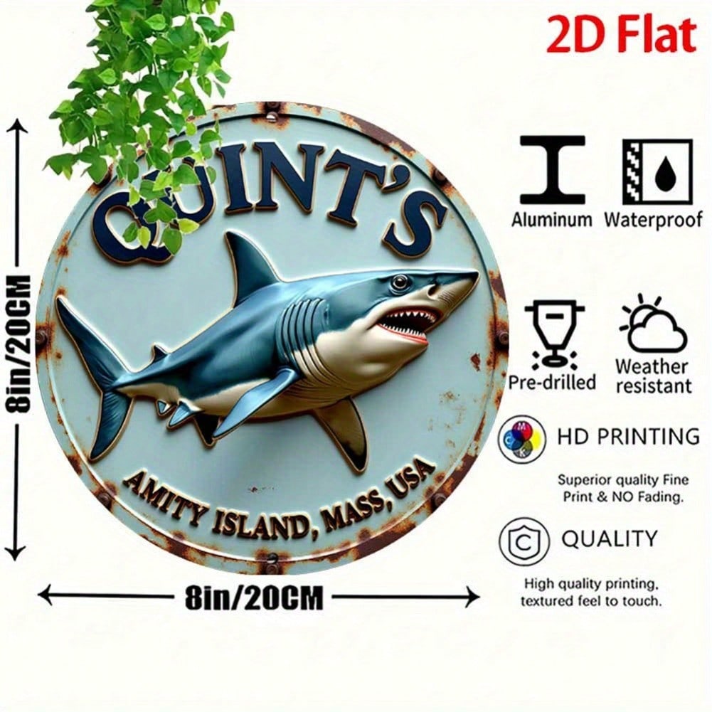 Vintage Shark Metal Tin Sign Retro Kitchen Bar Wall Art Decor 8x8 Inch 20x20
Vintage Shark Metal Tin Sign Retro Kitchen Bar Wall Art Decor 8x8 Inch 20x20