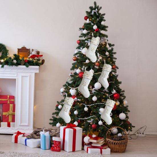 Рождественский чулок с вышивкой и ремешком, износостойкие носочки большой емкости с рождественскими буквами, подвесное украшение
Рождественский чулок с вышивкой и ремешком, износостойкие носочки большой емкости с рождественскими буквами, подвесное украшение