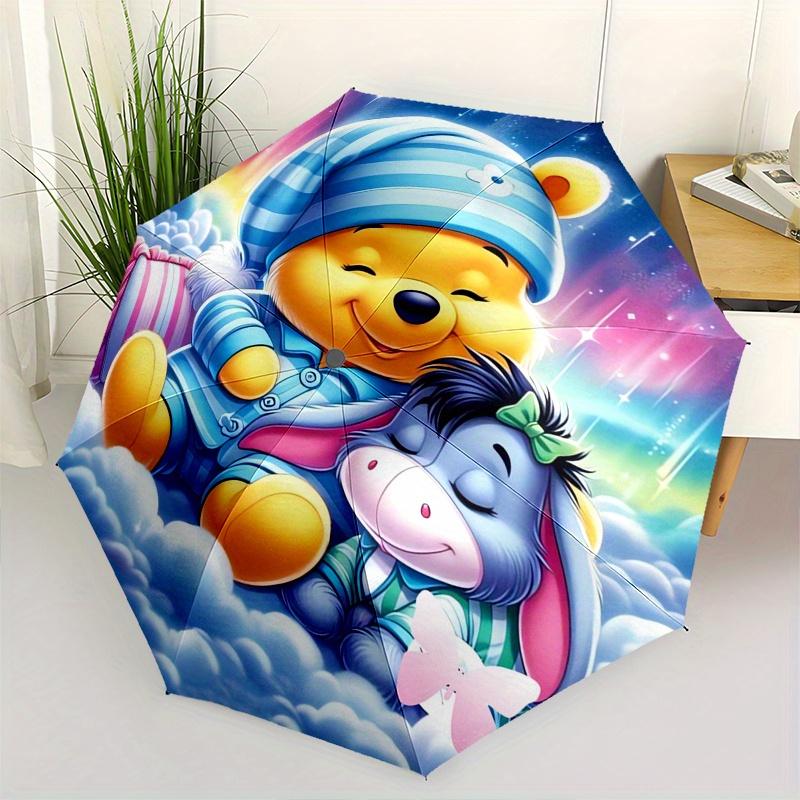 Winnie the Pooh and Friends Fully automatic themed umbrella - 8 ribs durable iron frame, tri-fold compact design, perfect as a gift, travel
Winnie the Pooh and Friends Fully automatic themed umbrella - 8 ribs durable iron frame, tri-fold compact design, perfect as a gift, travel