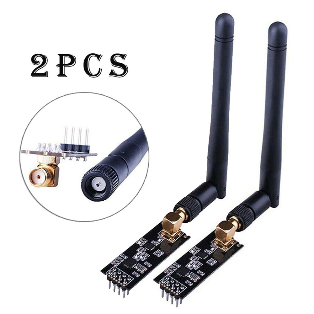 NRF24L01+ PA LNA SMA антена 2,4 ГГц Бездротовий трансивер для сумісності з Arduino 2pcs
NRF24L01+ PA LNA SMA антена 2,4 ГГц Бездротовий трансивер для сумісності з Arduino 2pcs