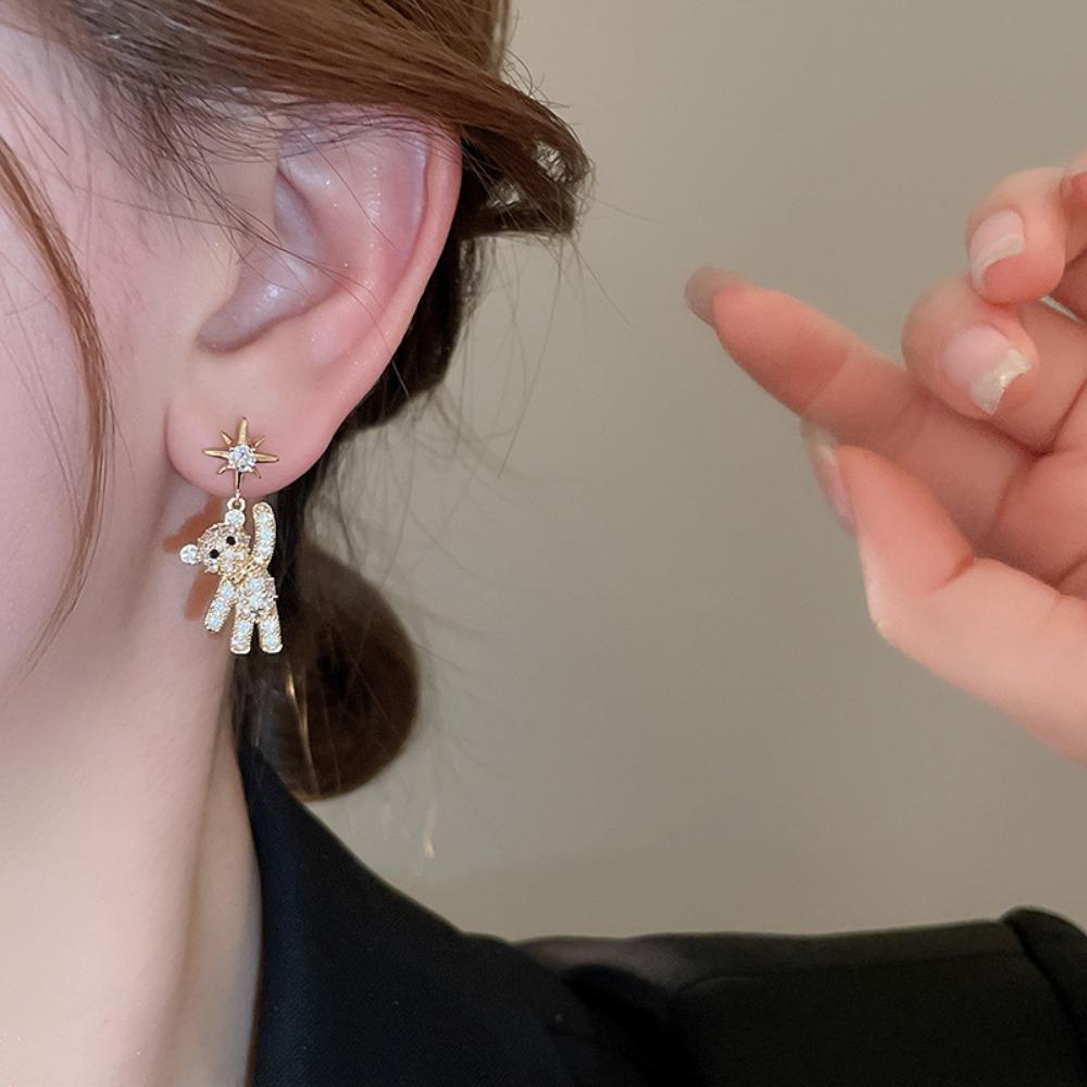 Sparkle Jewelry Gift Bear Earrings Jewelry Accessories Bear Drop Earrings Bear Ear Pendant Gifts
Sparkle Jewelry Gift Bear Earrings Jewelry Accessories Bear Drop Earrings Bear Ear Pendant Gifts