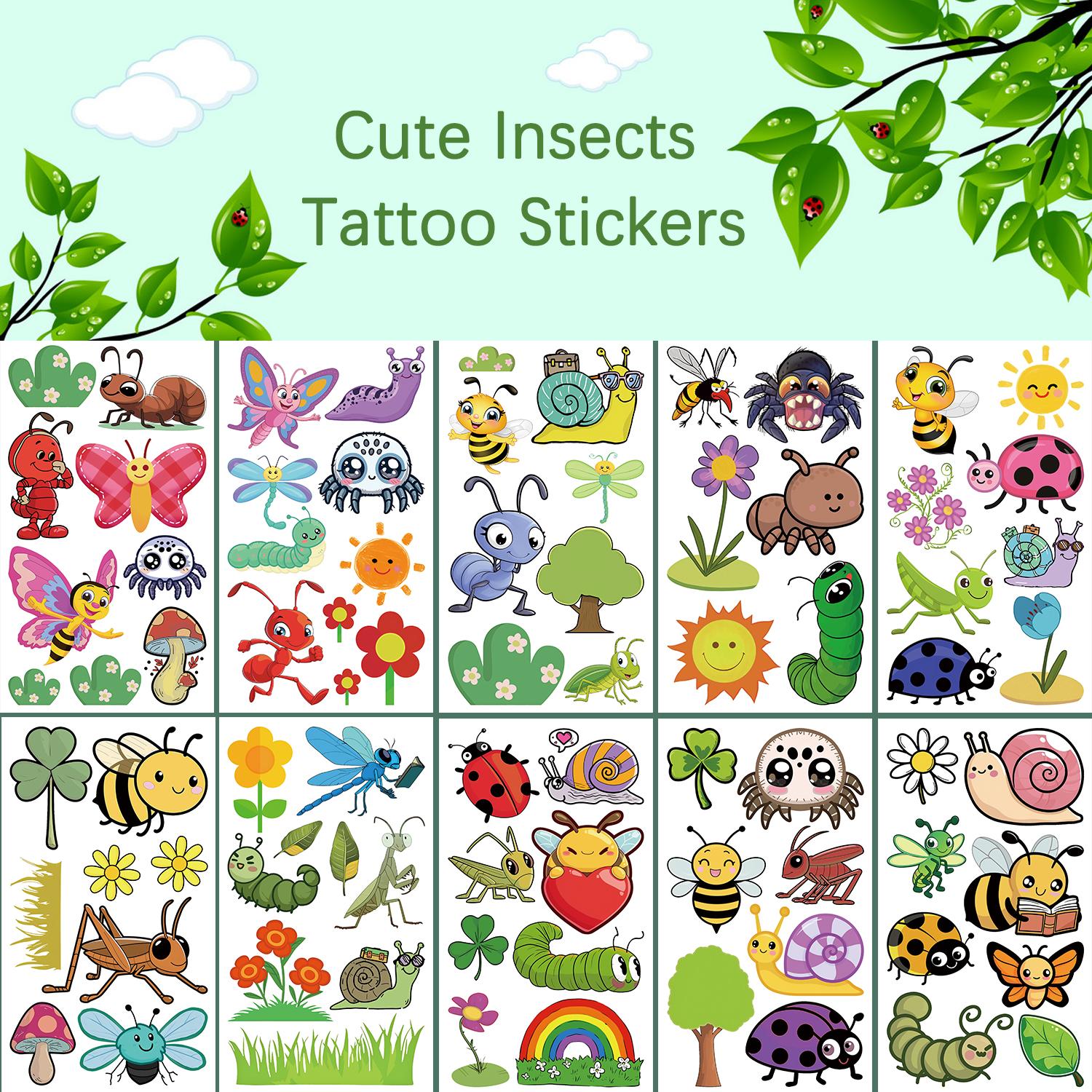 10 милих наклейок-татуювань з комахами Бджола Метелик Гусениця Равлик Візерунок Для вечірки Водонепроникні Тимчасові наклейки-татуювання
10 милих наклейок-татуювань з комахами Бджола Метелик Гусениця Равлик Візерунок Для вечірки Водонепроникні Тимчасові наклейки-татуювання