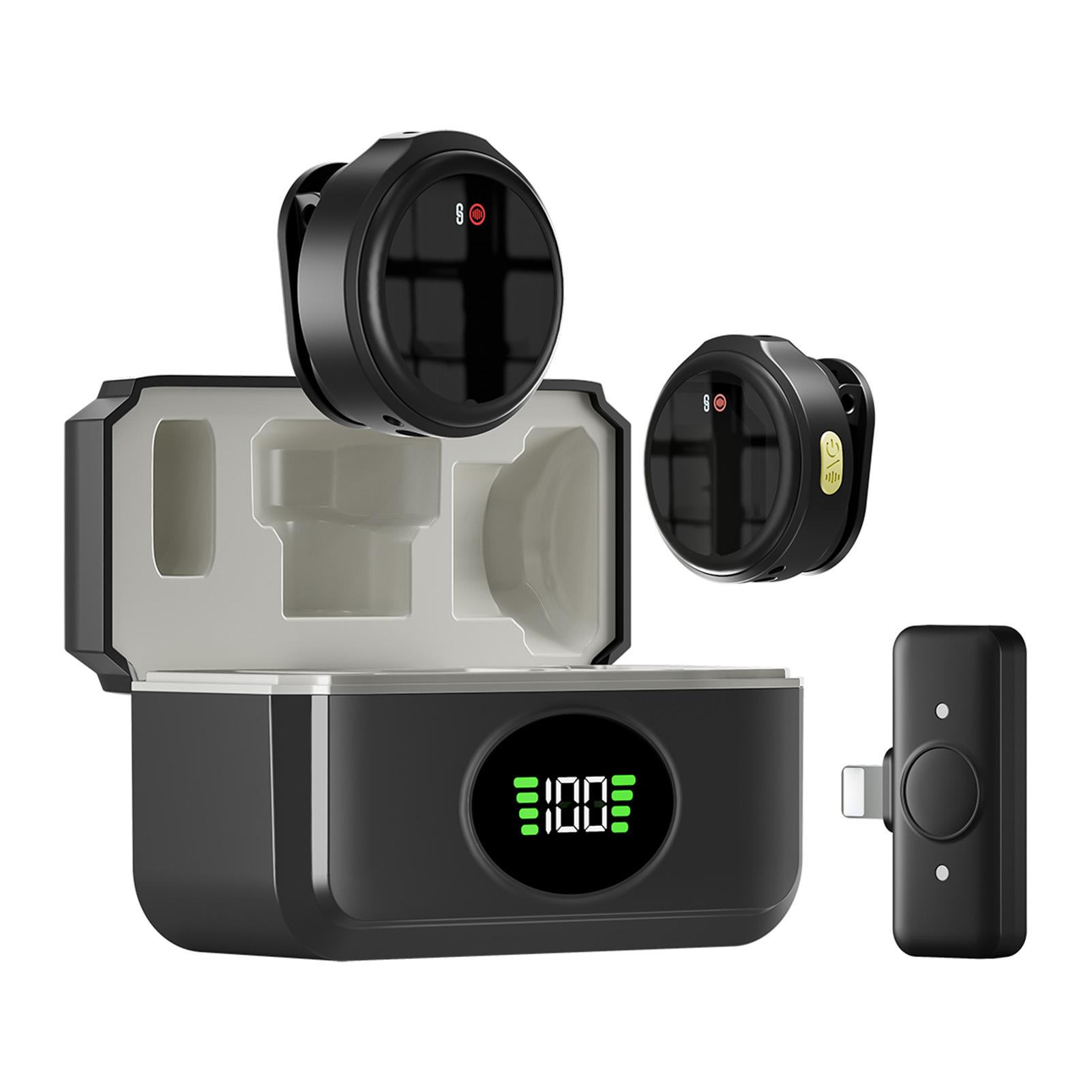 2in1 Wireless Lavalier Microphone Noise Reduction Clip Mic With Charging Case For Live broadcast/interview/Video Recording
2in1 Wireless Lavalier Microphone Noise Reduction Clip Mic With Charging Case For Live broadcast/interview/Video Recording