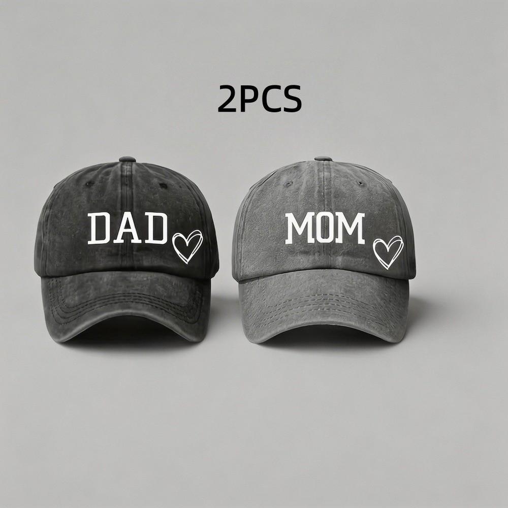 Vintage DAD MOM Love Printed Baseball Cap Washed Cotton Adjustable Couple Cap Sunscreen Hats For Man Women
Vintage DAD MOM Love Printed Baseball Cap Washed Cotton Adjustable Couple Cap Sunscreen Hats For Man Women
