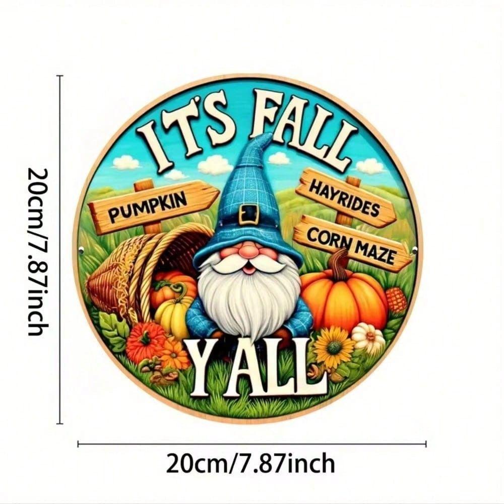 Round Metal Tin Sign Gnome Autumn Fall Holiday Wall Decor for Bar Cafe Pub 20cm
Round Metal Tin Sign Gnome Autumn Fall Holiday Wall Decor for Bar Cafe Pub 20cm