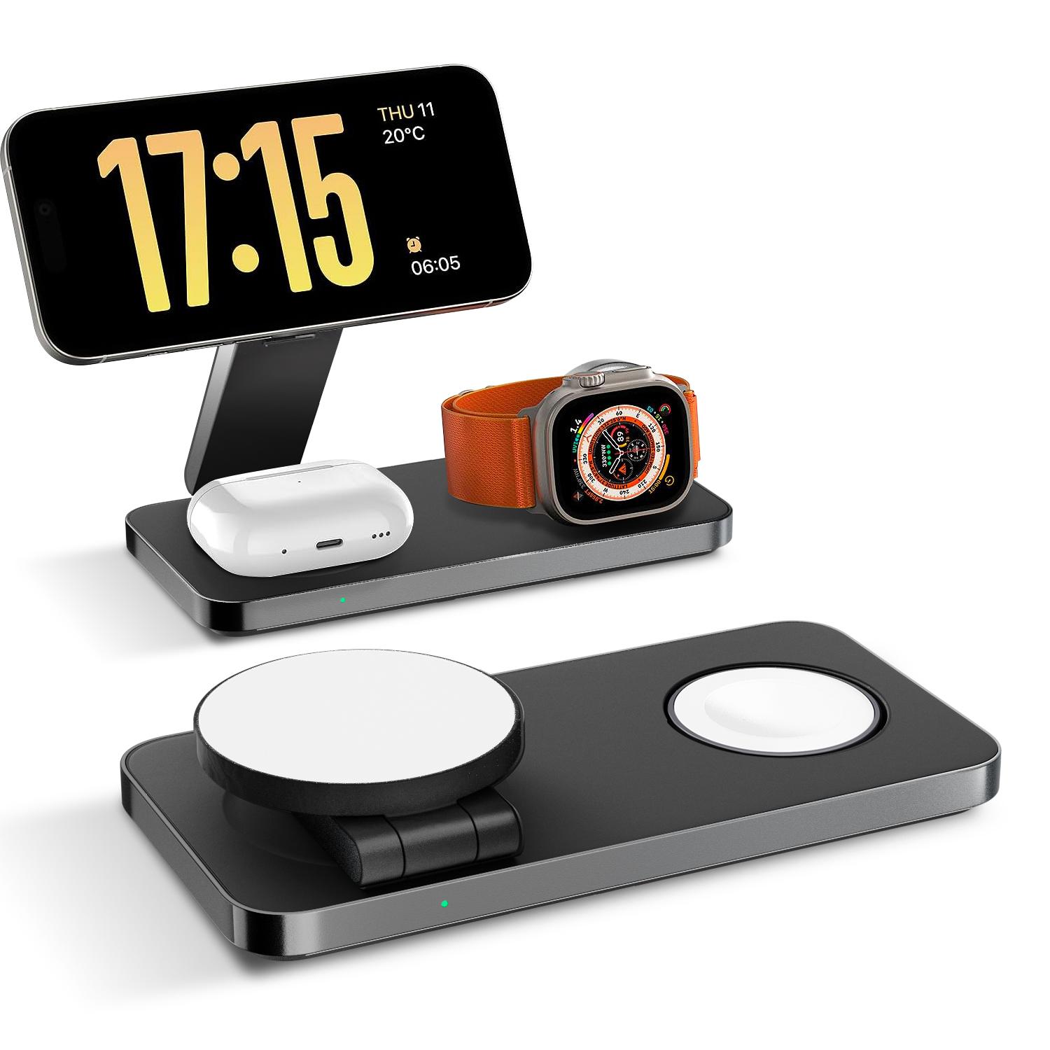 F8 For iPhone/iWatch/AirPods 3-in-1 Charging Stand Foldable Magnetic Wireless Charger
F8 For iPhone/iWatch/AirPods 3-in-1 Charging Stand Foldable Magnetic Wireless Charger