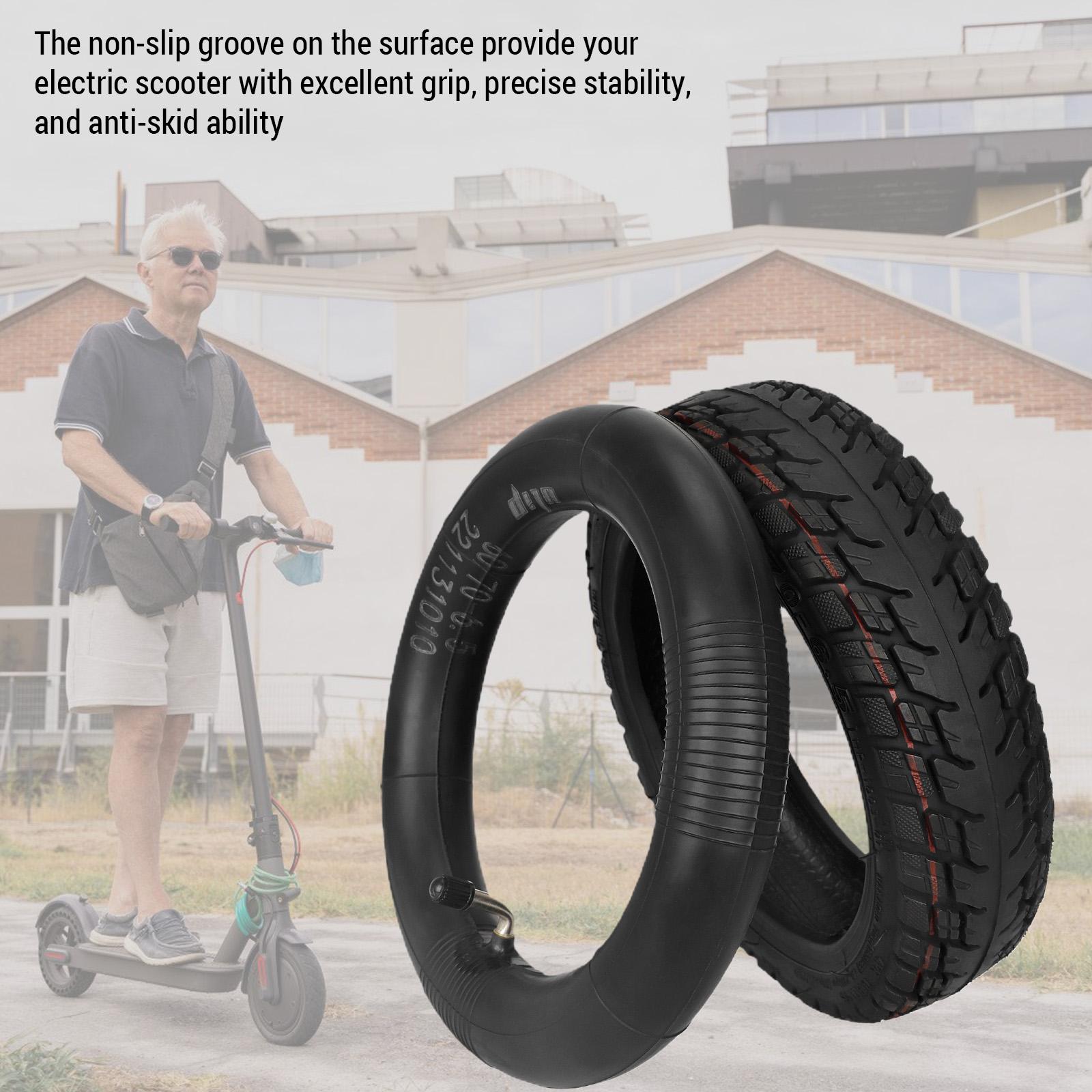 60 70 6.5 Tubeless Tire with Rubber Inner Tube Compatible for Ninebot Max G30 Electric Kick Scooter
60 70 6.5 Tubeless Tire with Rubber Inner Tube Compatible for Ninebot Max G30 Electric Kick Scooter