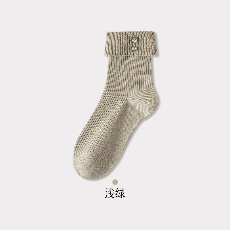 Diamond-Encrusted Socks Women S Autumn Mid-Tube Double-Needle Cotton Socks Flanged Sweet Mary Jane Women S Socks Solid-Color Stacked Socks One size зелений
Diamond-Encrusted Socks Women S Autumn Mid-Tube Double-Needle Cotton Socks Flanged Sweet Mary Jane Women S Socks Solid-Color Stacked Socks One size зелений