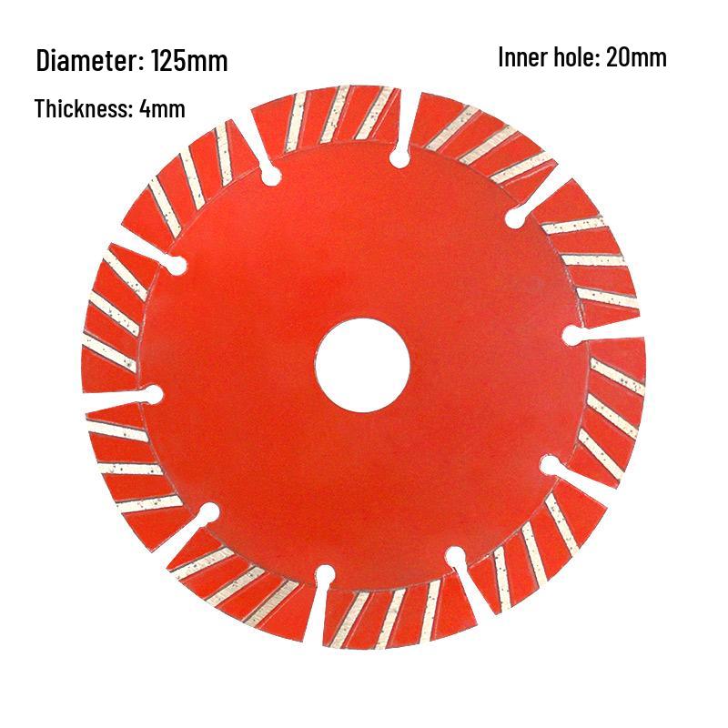 Thickened Diamond Blade: Slotted for Concrete Cutting, Stone Carving, Chiseling, Grinding, and Steel Hanging on Exterior Walls and Marble
Thickened Diamond Blade: Slotted for Concrete Cutting, Stone Carving, Chiseling, Grinding, and Steel Hanging on Exterior Walls and Marble