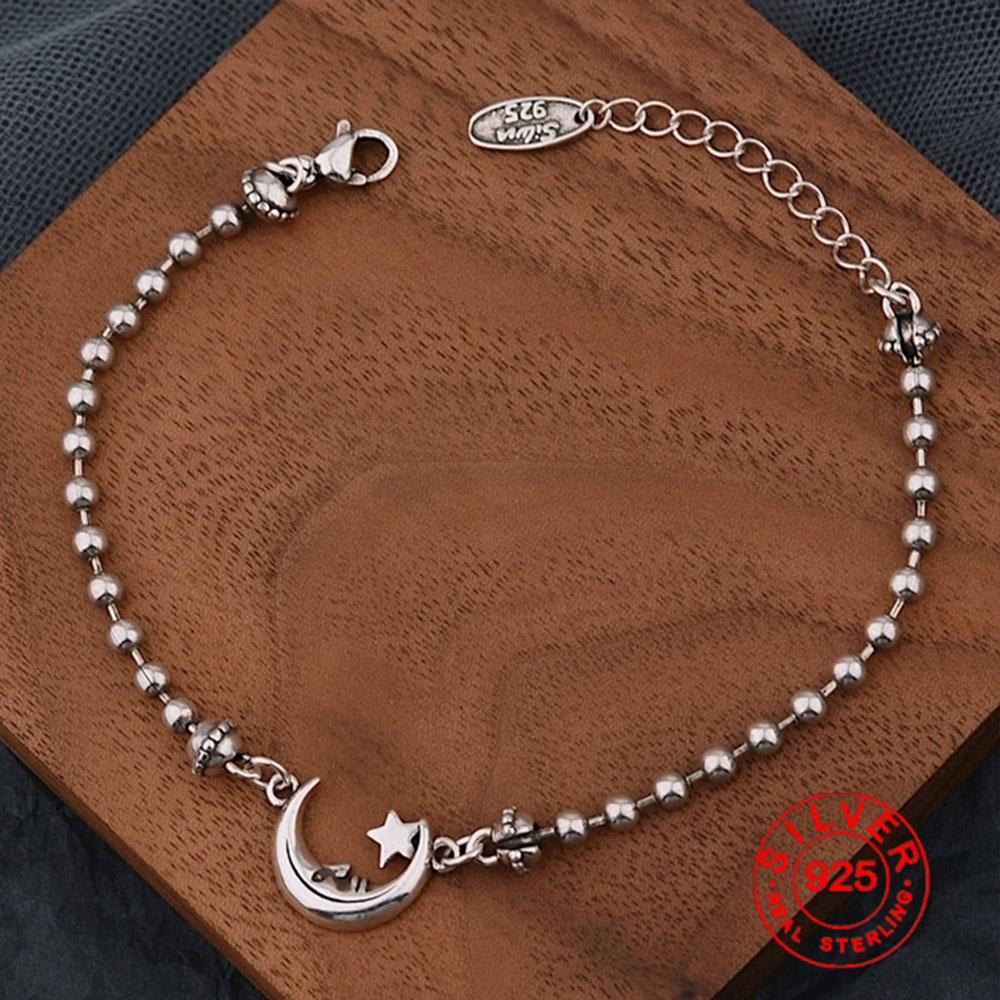 BFCLUBE Silver Color Hiphop Thick Moon Bracelet for Women Men Vintage Handmade Hasp Bracelet Birthday Gift
BFCLUBE Silver Color Hiphop Thick Moon Bracelet for Women Men Vintage Handmade Hasp Bracelet Birthday Gift