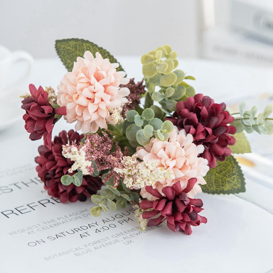 Artificial Flower Lavender Ball Chrysanthemum Combination Brial Bouquet Home Room Dining Table Decora Wedding Festival DIY Gifts 1 pc бордовий
Artificial Flower Lavender Ball Chrysanthemum Combination Brial Bouquet Home Room Dining Table Decora Wedding Festival DIY Gifts 1 pc бордовий
