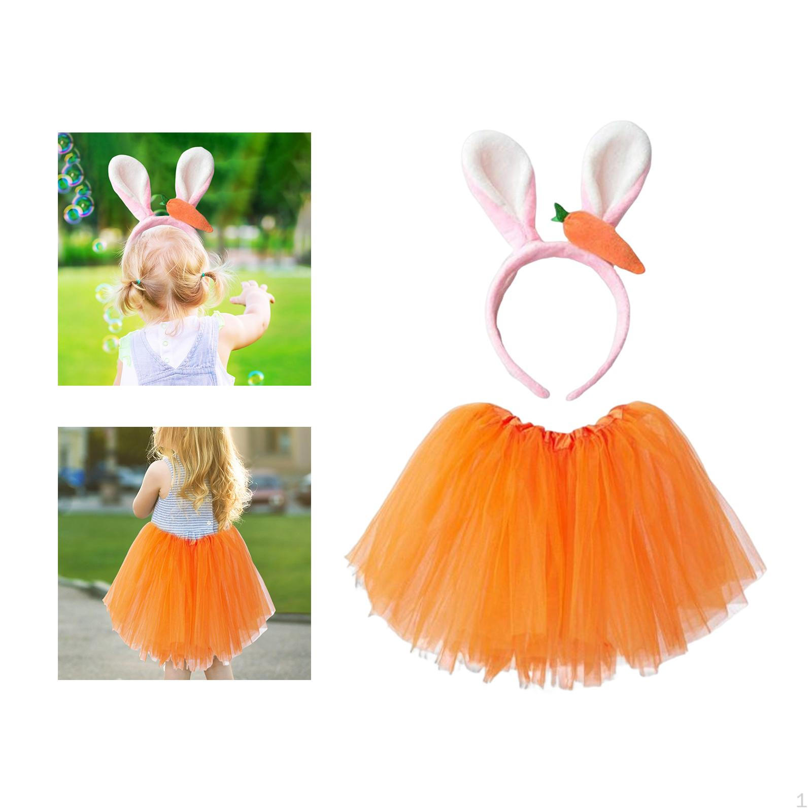 Чарівний костюм Великоднього Зайчика, Дитяча пов язка на голову з вушками та морквою, Тюлева спідниця-туту, Для перевдягання та фото реквізиту Headband and Skirt
Чарівний костюм Великоднього Зайчика, Дитяча пов язка на голову з вушками та морквою, Тюлева спідниця-туту, Для перевдягання та фото реквізиту Headband and Skirt