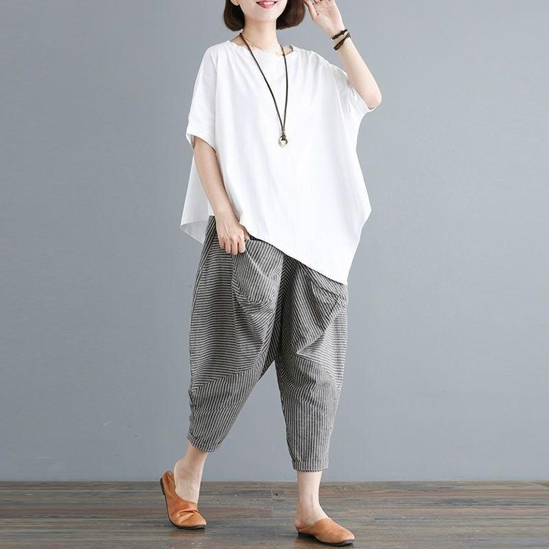 Loose and Thin Bat-sleeved Harem Pants Two-piece Casual Summer Women s Clothing 2XL
Loose and Thin Bat-sleeved Harem Pants Two-piece Casual Summer Women s Clothing 2XL