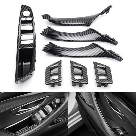 7Pcs Carbon Fiber Styling Car Interior Door Handle Trim Replace For BMW F10 LHD
7Pcs Carbon Fiber Styling Car Interior Door Handle Trim Replace For BMW F10 LHD