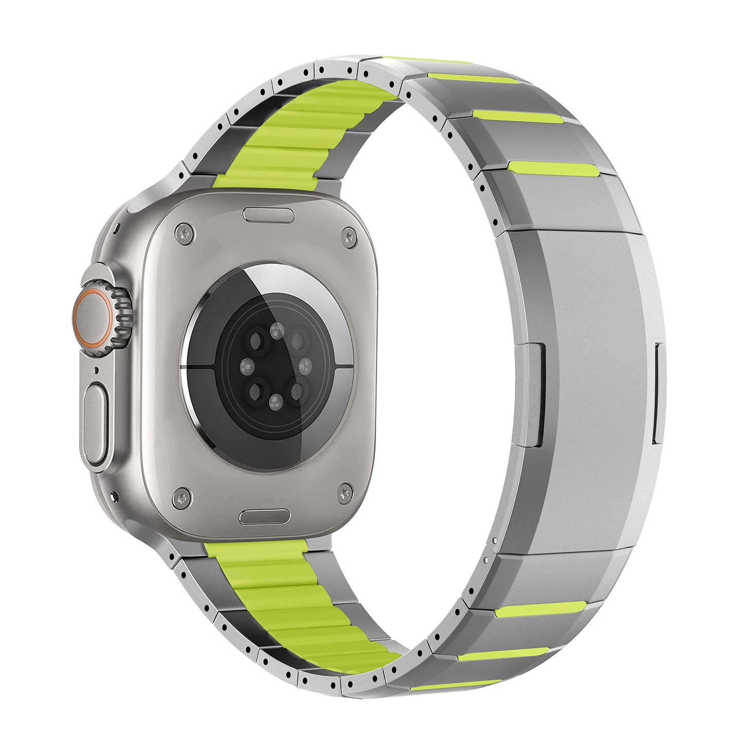 Stainless Steel Rubber Strap For Apple Watch Series11 10 42mm 46mm Titanium Color Band for iWatch Ultra 49mm 9 8 7 6 5 Se3 45mm 44mm 40mm 41mm Correa Series11/10 46mm &B зелений
Stainless Steel Rubber Strap For Apple Watch Series11 10 42mm 46mm Titanium Color Band for iWatch Ultra 49mm 9 8 7 6 5 Se3 45mm 44mm 40mm 41mm Correa Series11/10 46mm &B зелений