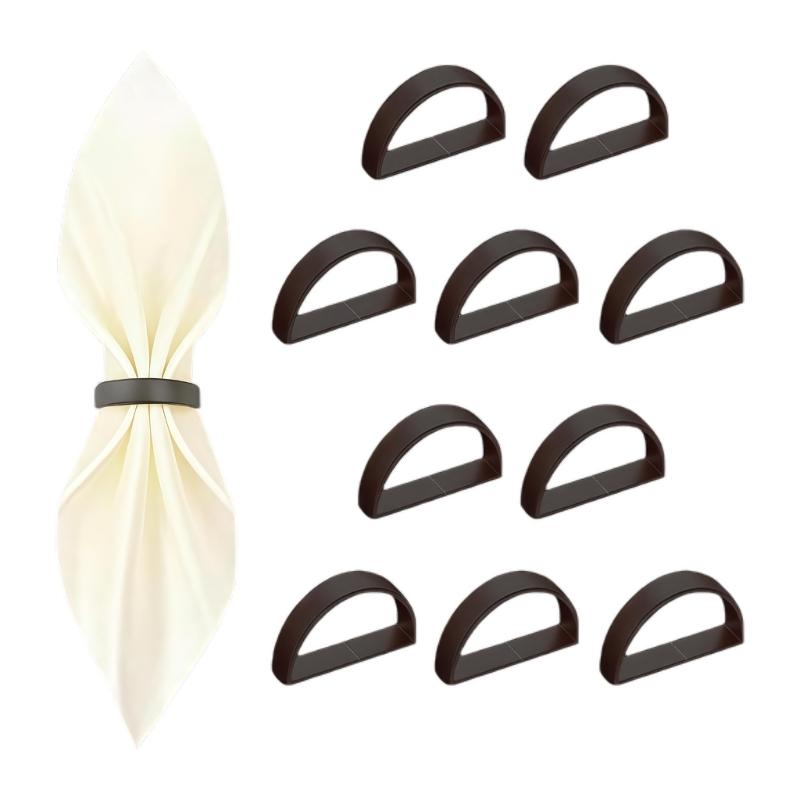 10Pcs Stainless Steel Semi Circular Napkin Holders Practical And Rustproof For Weddings Festivals And Home Use 1
10Pcs Stainless Steel Semi Circular Napkin Holders Practical And Rustproof For Weddings Festivals And Home Use 1