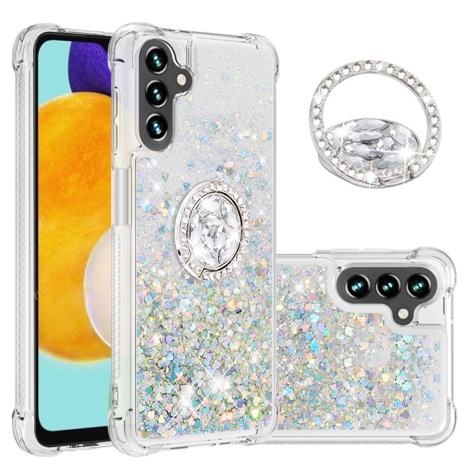 For Samsung Galaxy A34 5G TPU Case with Kickstand Quicksand Shockproof Cover Silver/Hearts
For Samsung Galaxy A34 5G TPU Case with Kickstand Quicksand Shockproof Cover Silver/Hearts