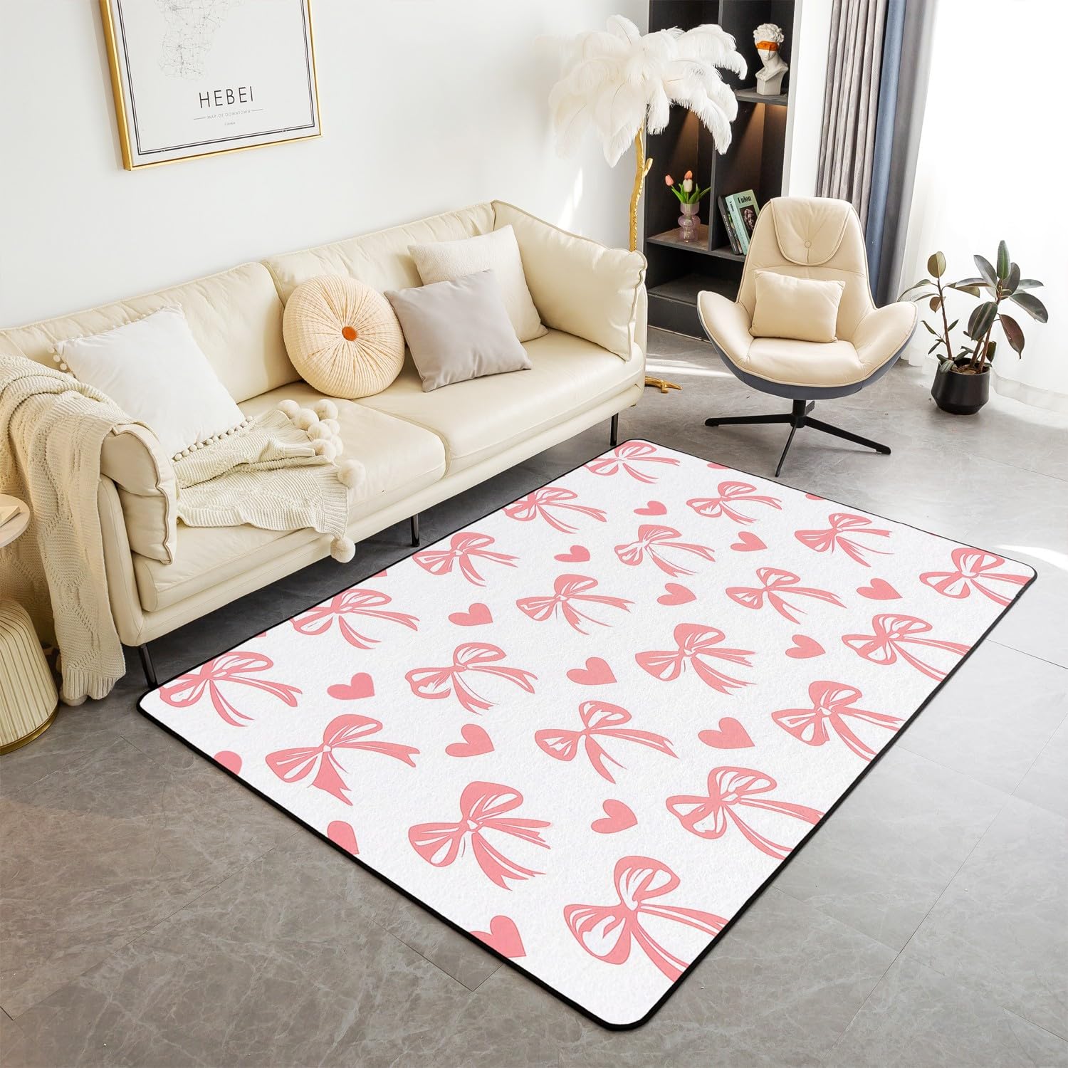Erosebridal Bowknot Living Room Rugs for Girls, Girly Bow Knot Decorative Carpet Stripes Diamond Area Rug 6 6 x 4 11 for Kids Women, Kawai 160cm x 200cm
Erosebridal Bowknot Living Room Rugs for Girls, Girly Bow Knot Decorative Carpet Stripes Diamond Area Rug 6 6 x 4 11 for Kids Women, Kawai 160cm x 200cm