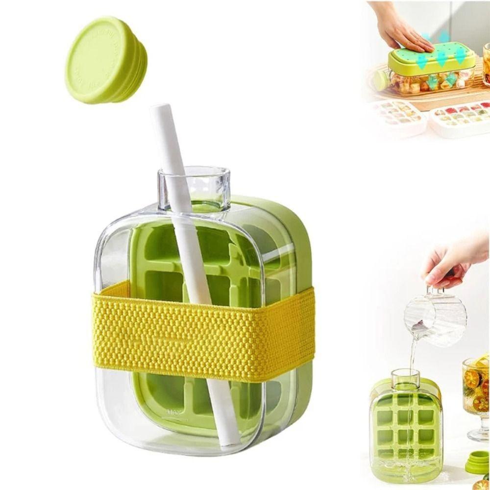 Silicone Ice Cube Water Bottle 12/18 Grids Ice Mould Tray DIY Ice Maker Summer White 500ml
Silicone Ice Cube Water Bottle 12/18 Grids Ice Mould Tray DIY Ice Maker Summer White 500ml