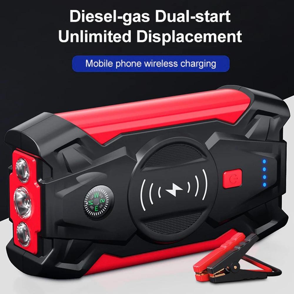 J13 Portable Car Jump Starter 12V Car Emergency Starter Cell Phone Power Bank with Wireless Charging (EU Plug) D
J13 Portable Car Jump Starter 12V Car Emergency Starter Cell Phone Power Bank with Wireless Charging (EU Plug) D