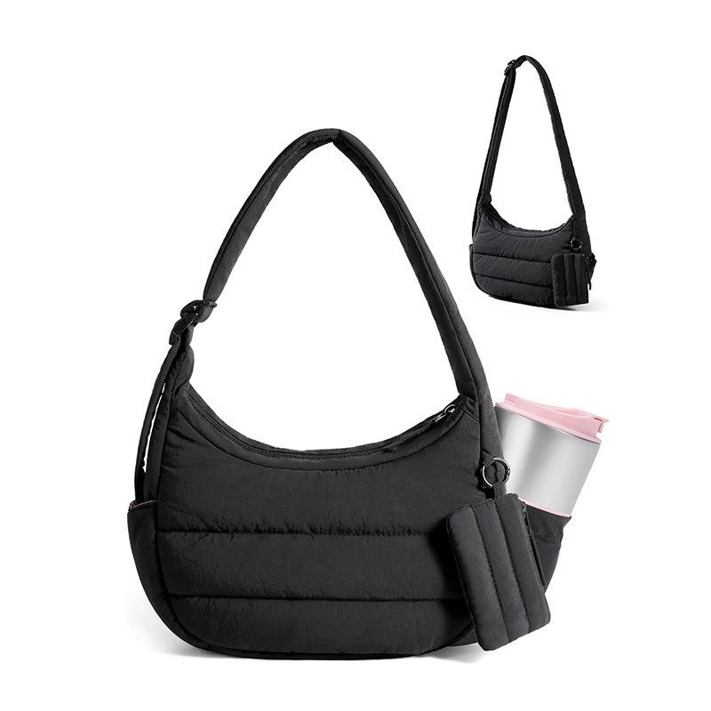 Casual Dumpling Shoulder Bag for Women Lightweight Underarm Crossbody Bag for Students Commute Purse 11 4 7 чорний
Casual Dumpling Shoulder Bag for Women Lightweight Underarm Crossbody Bag for Students Commute Purse 11 4 7 чорний