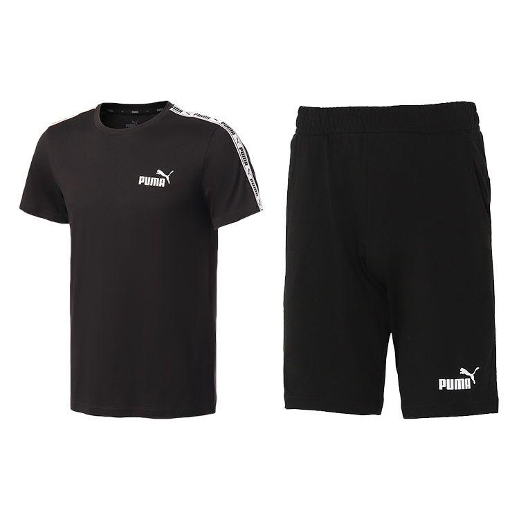 Puma Футболка с коротким рукавом и логотипом, круглый вырез, комплект из эластичных шорт, мужские комплекты, черный цвет 532557-01+588722-01 M
Puma Футболка с коротким рукавом и логотипом, круглый вырез, комплект из эластичных шорт, мужские комплекты, черный цвет 532557-01+588722-01 M