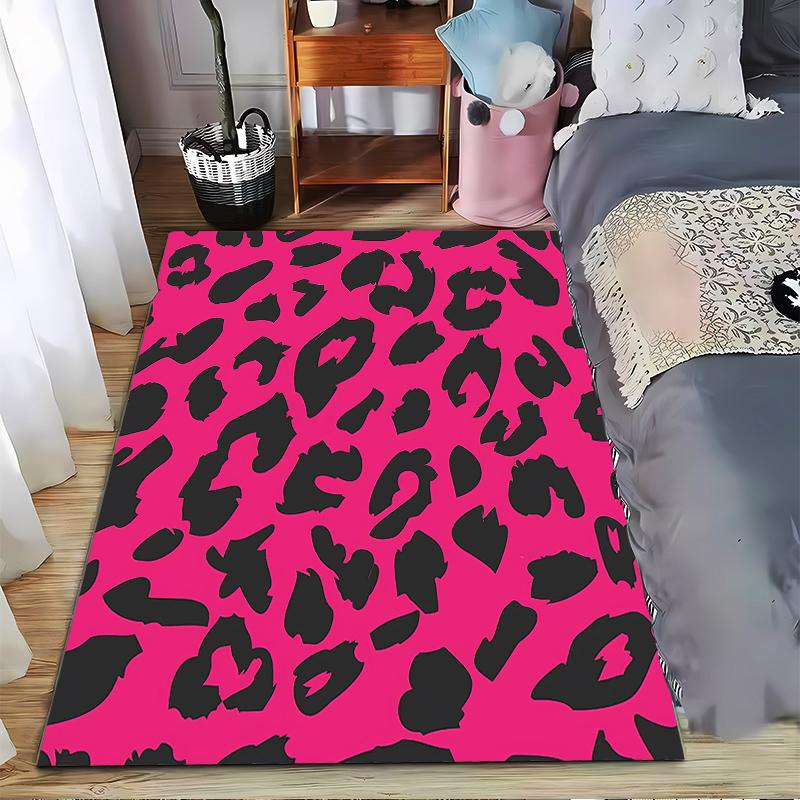 Pink and Black Leopard Print Carpet with Abstract Animal Pattern Design Suitable for use as an anti-slip for room and bedroom sofas 40x60cm( 15x23in )
Pink and Black Leopard Print Carpet with Abstract Animal Pattern Design Suitable for use as an anti-slip for room and bedroom sofas 40x60cm( 15x23in )