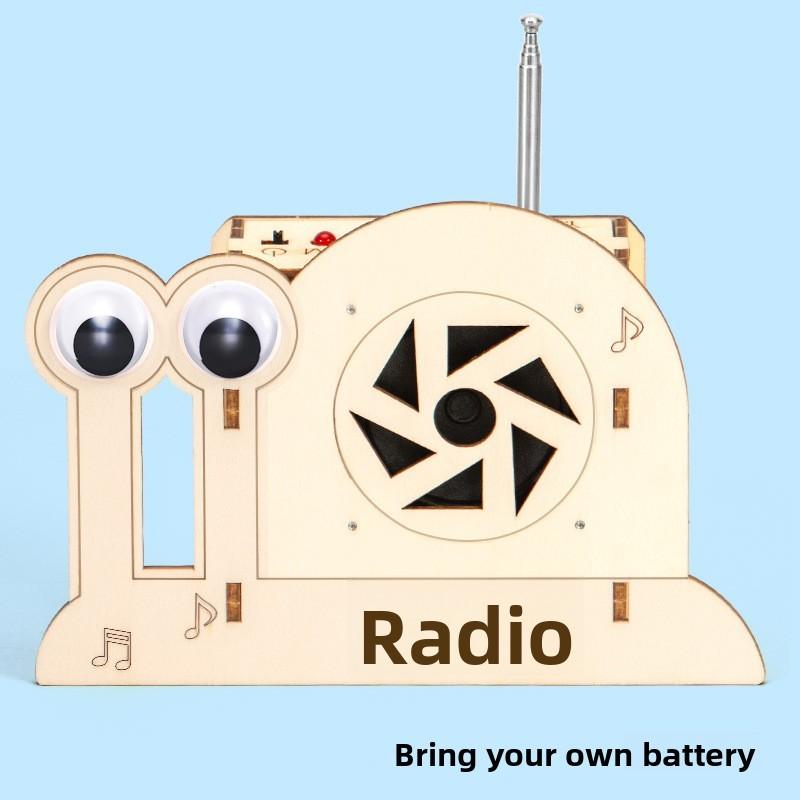 Radio Shaped Snail Kit With Wireless Reception Function For Kid Science Projects
Radio Shaped Snail Kit With Wireless Reception Function For Kid Science Projects