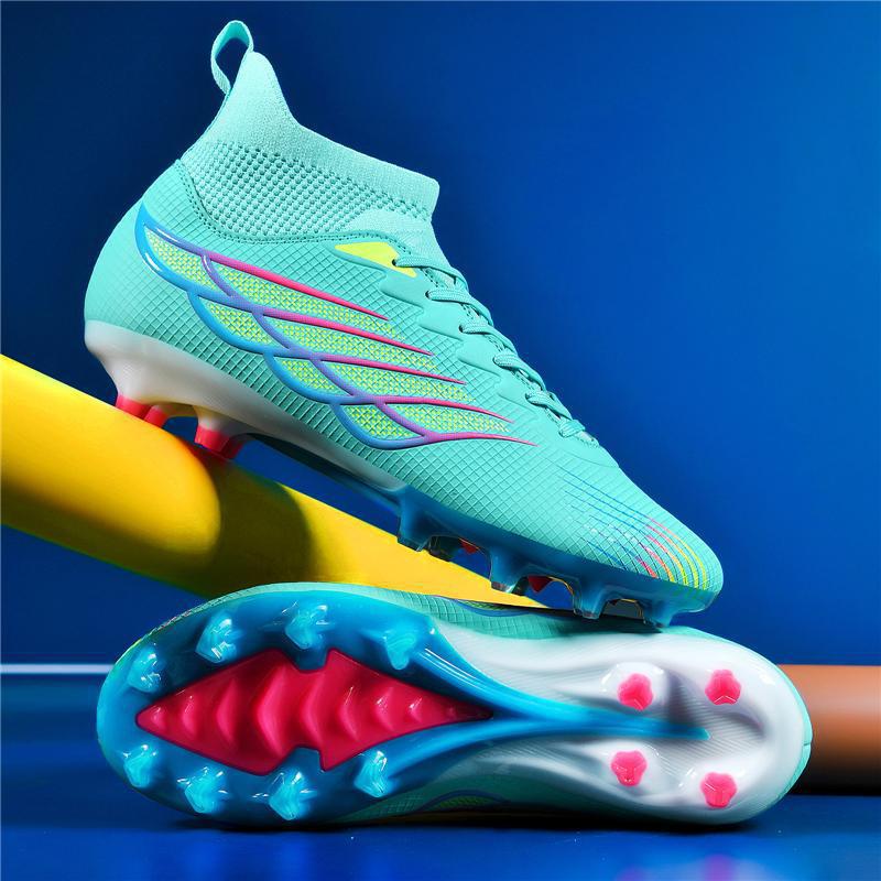 Football Shoes Men And Women High-Top Adult Primary School Students Boys Teenagers Spikes Artificial Grass Training Shoes 46
Football Shoes Men And Women High-Top Adult Primary School Students Boys Teenagers Spikes Artificial Grass Training Shoes 46