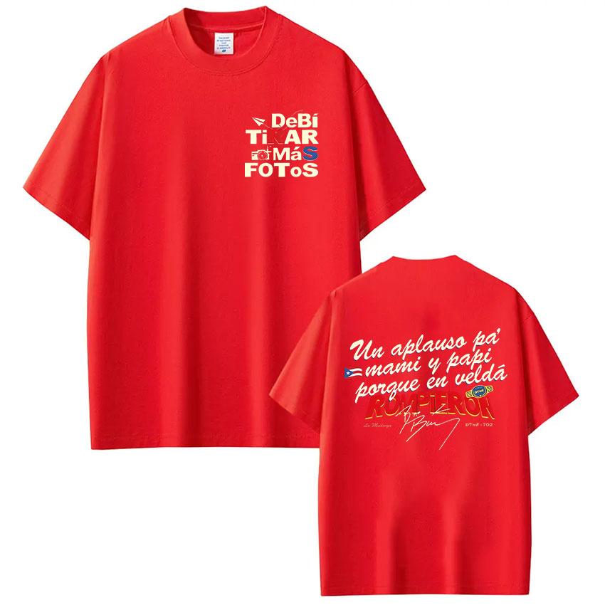 ZX Rapper Bad Bunny Debi Tirar Mas Fotos DTMF T Shirts Mens Clothing Fashion Hip Hop Tshirt Cotton Casual Tshirts Streetwear S
ZX Rapper Bad Bunny Debi Tirar Mas Fotos DTMF T Shirts Mens Clothing Fashion Hip Hop Tshirt Cotton Casual Tshirts Streetwear S