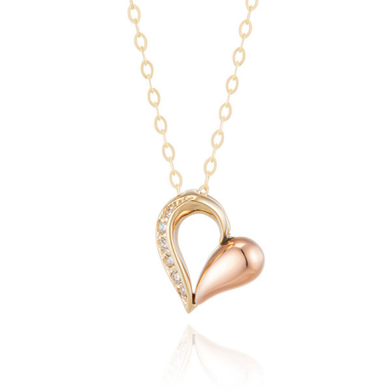 MAISON DE SHE 14K Gold Edge Heart Necklace BN01006 Combi
MAISON DE SHE 14K Gold Edge Heart Necklace BN01006 Combi