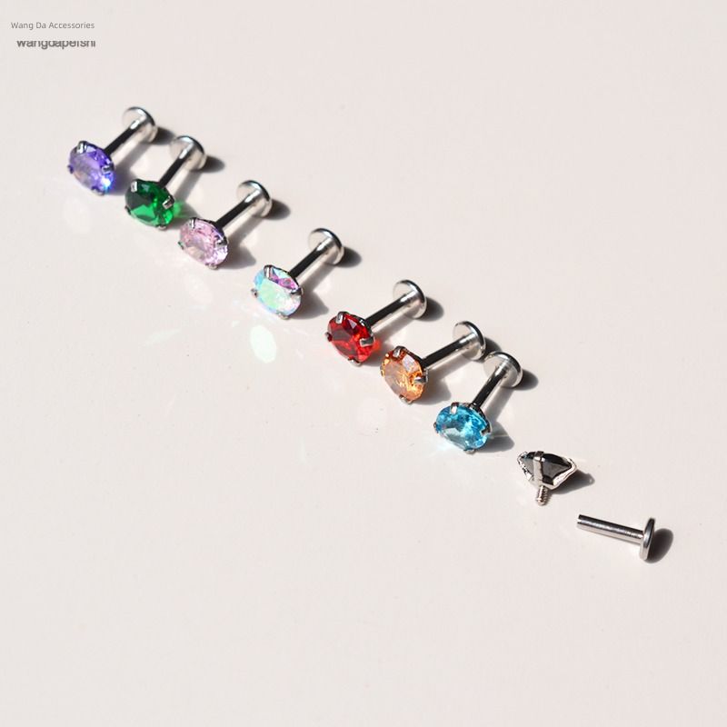 Flats Internal Thread Ear Bone Stud Ear Studs Ear Bone Pin Hobnail Large Diamond Pink Super Flash Short Rod Long Brush Holder 1.2/1.0 Red diamond 6mm * Rod thick 1.2mm * rod length 6mm
Flats Internal Thread Ear Bone Stud Ear Studs Ear Bone Pin Hobnail Large Diamond Pink Super Flash Short Rod Long Brush Holder 1.2/1.0 Red diamond 6mm * Rod thick 1.2mm * rod length 6mm