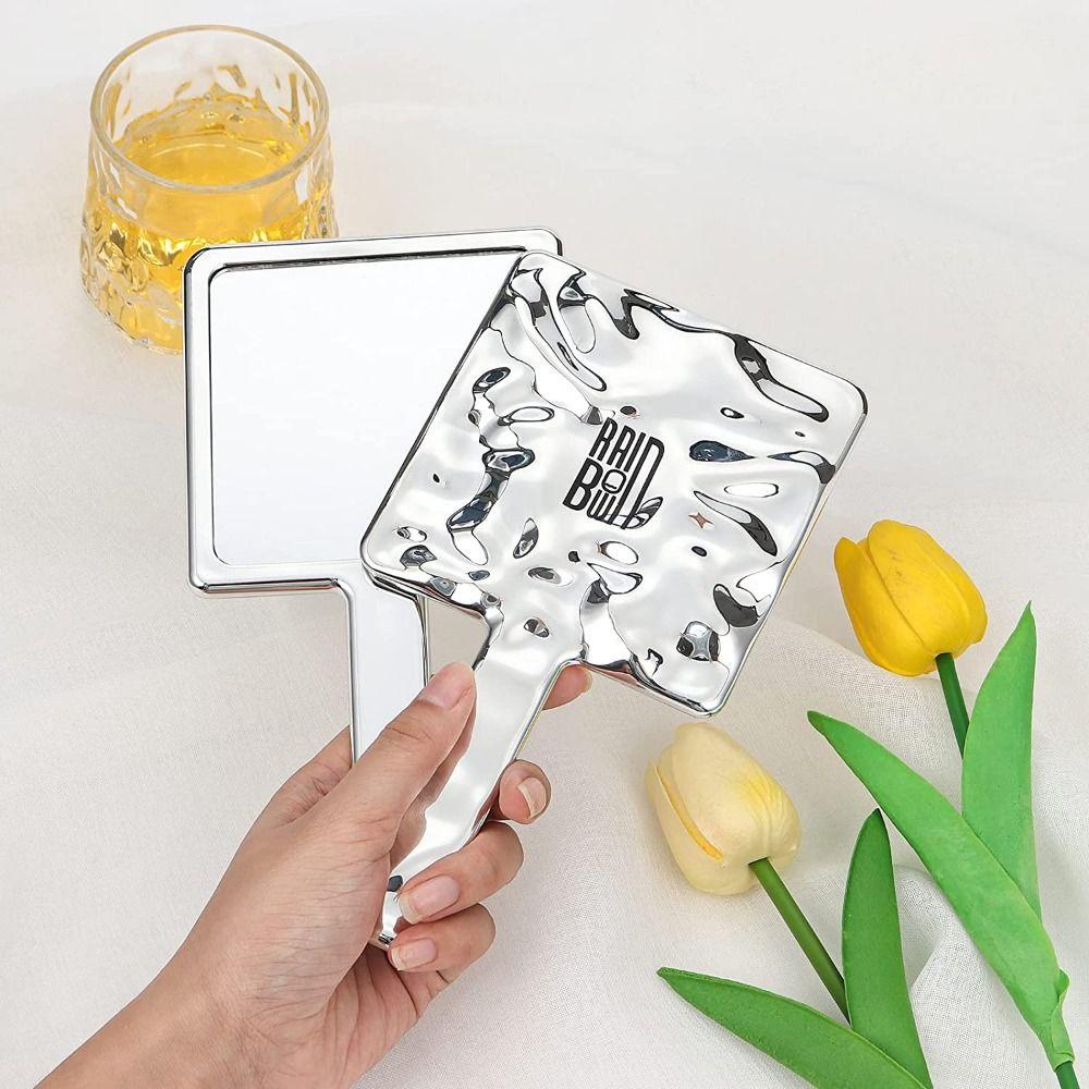 Portable Handheld Liquid Shape Cosmetic Mirror Makeup Mirror With Handle Circular Mirror
Portable Handheld Liquid Shape Cosmetic Mirror Makeup Mirror With Handle Circular Mirror