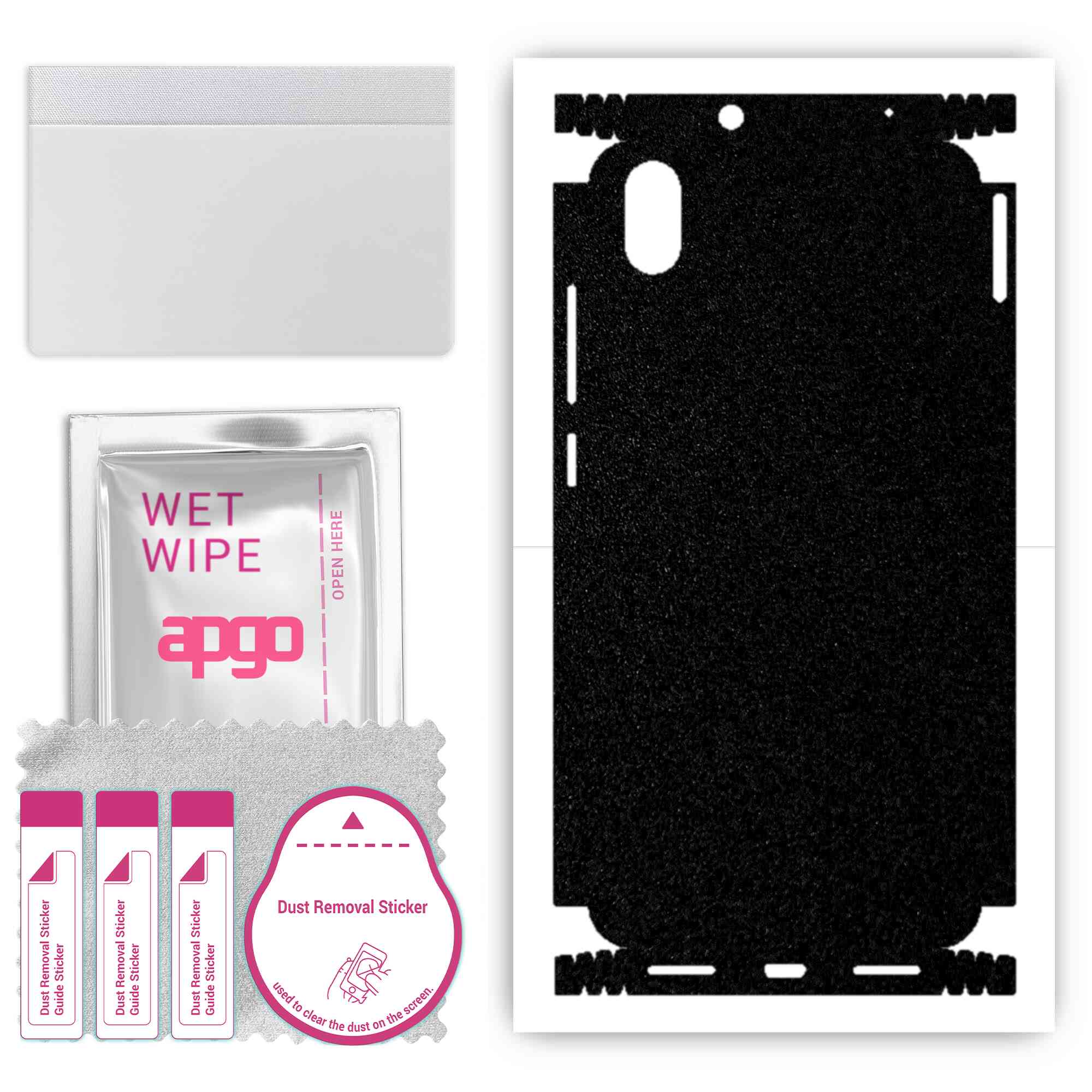 apgo Protective Skin Sticker for the back+sides compatible with Xiaomi Redmi 7A, Full Wrap Film, Foil, Vinyl - Pattern Matte Black
apgo Protective Skin Sticker for the back+sides compatible with Xiaomi Redmi 7A, Full Wrap Film, Foil, Vinyl - Pattern Matte Black