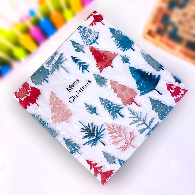 Colorful Floral Festive Christmas Paper Napkin Set
Colorful Floral Festive Christmas Paper Napkin Set