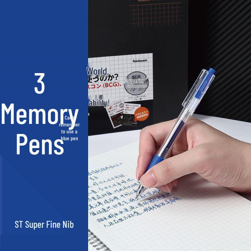 TOME Tuimi 043B Click Action Gel Pen, 0.5mm Tip, Black/Red/Blue Ink, Smooth Signature Pen. 0.5mm
TOME Tuimi 043B Click Action Gel Pen, 0.5mm Tip, Black/Red/Blue Ink, Smooth Signature Pen. 0.5mm