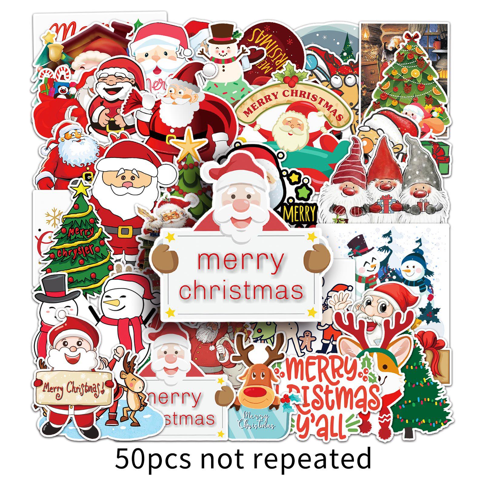 50 Sheets of Christmas Santa Claus Stickers for DIY Graffiti and Milk Tea Cup Stationery
50 Sheets of Christmas Santa Claus Stickers for DIY Graffiti and Milk Tea Cup Stationery