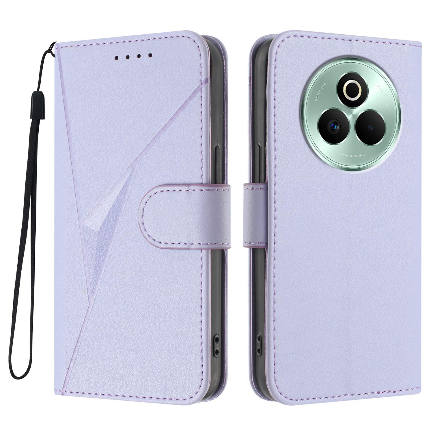 For Realme P3 Pro 5G Case Triangle Imprint Leather Phone Cover with Lanyard Light Purple
For Realme P3 Pro 5G Case Triangle Imprint Leather Phone Cover with Lanyard Light Purple